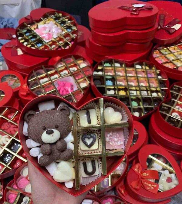 Socola hình gấu tặng valentine lễ tình nhân ngoại nhập - Hình ảnh 2