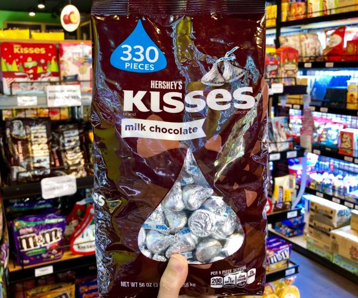 Socola Kisses 1.58kg (Kẹo Hershey's Kisses Milk Chocolate 1,58 Kg)