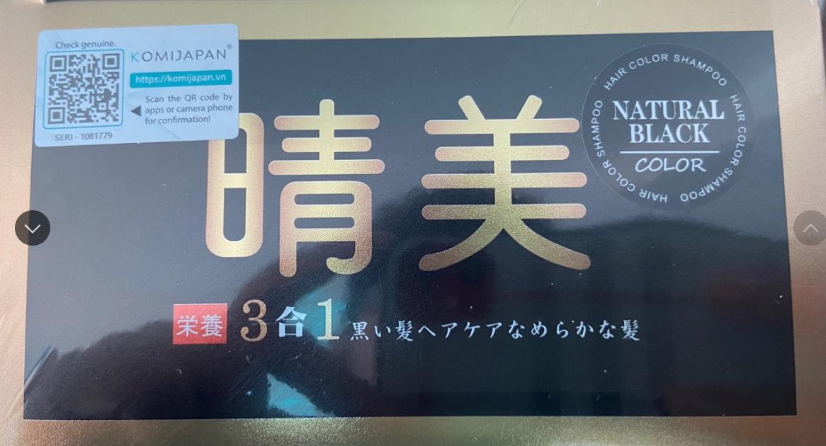 Dầu gội đen tóc Komi