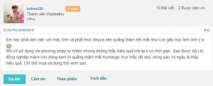 Kem trị thâm mắt Kumargic webtretho Review