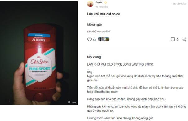 Lăn khử mùi Old Spice REVIEW