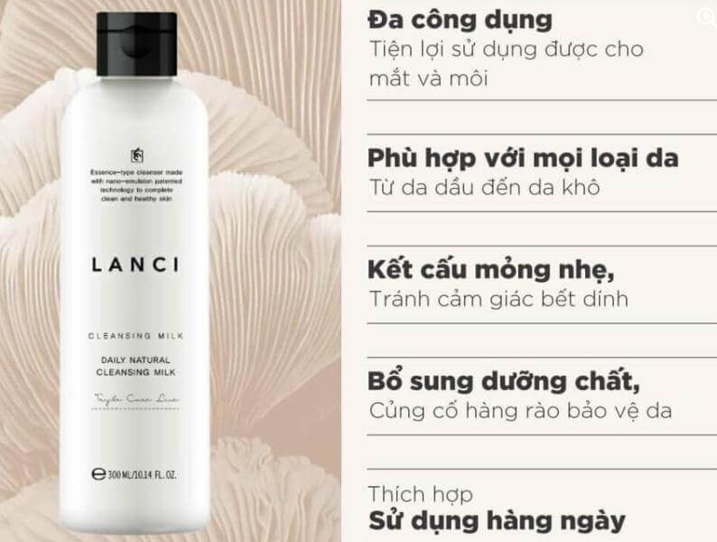 Tẩy trang Lanci có tốt không?