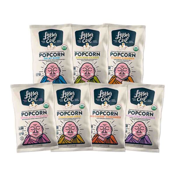 Bắp nổ hữu cơ Lesser Evil Popcorn Himalayan...