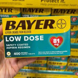 Viên uống Bayer Low Dose Aspirin 81mg 400 viên...