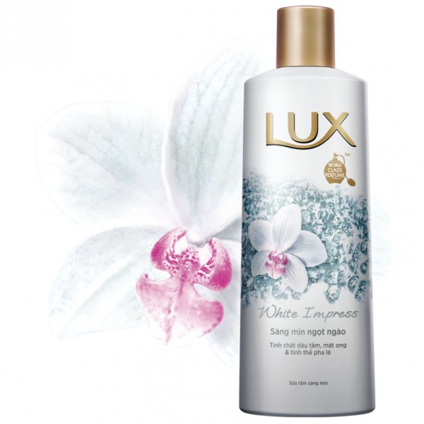 Sữa tắm Lux màu trắng
