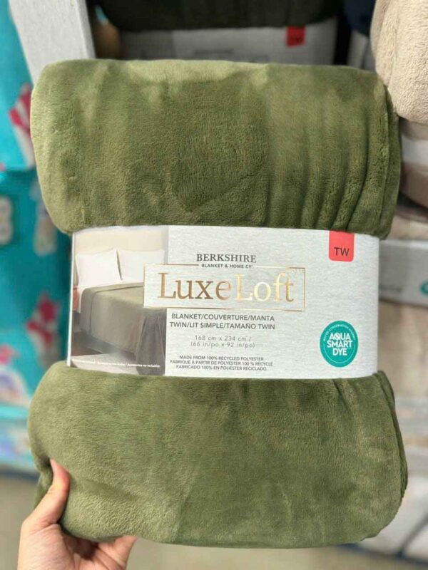 Chăn lông cừu Luxe Loft Berkshire Mỹ 249cm x...