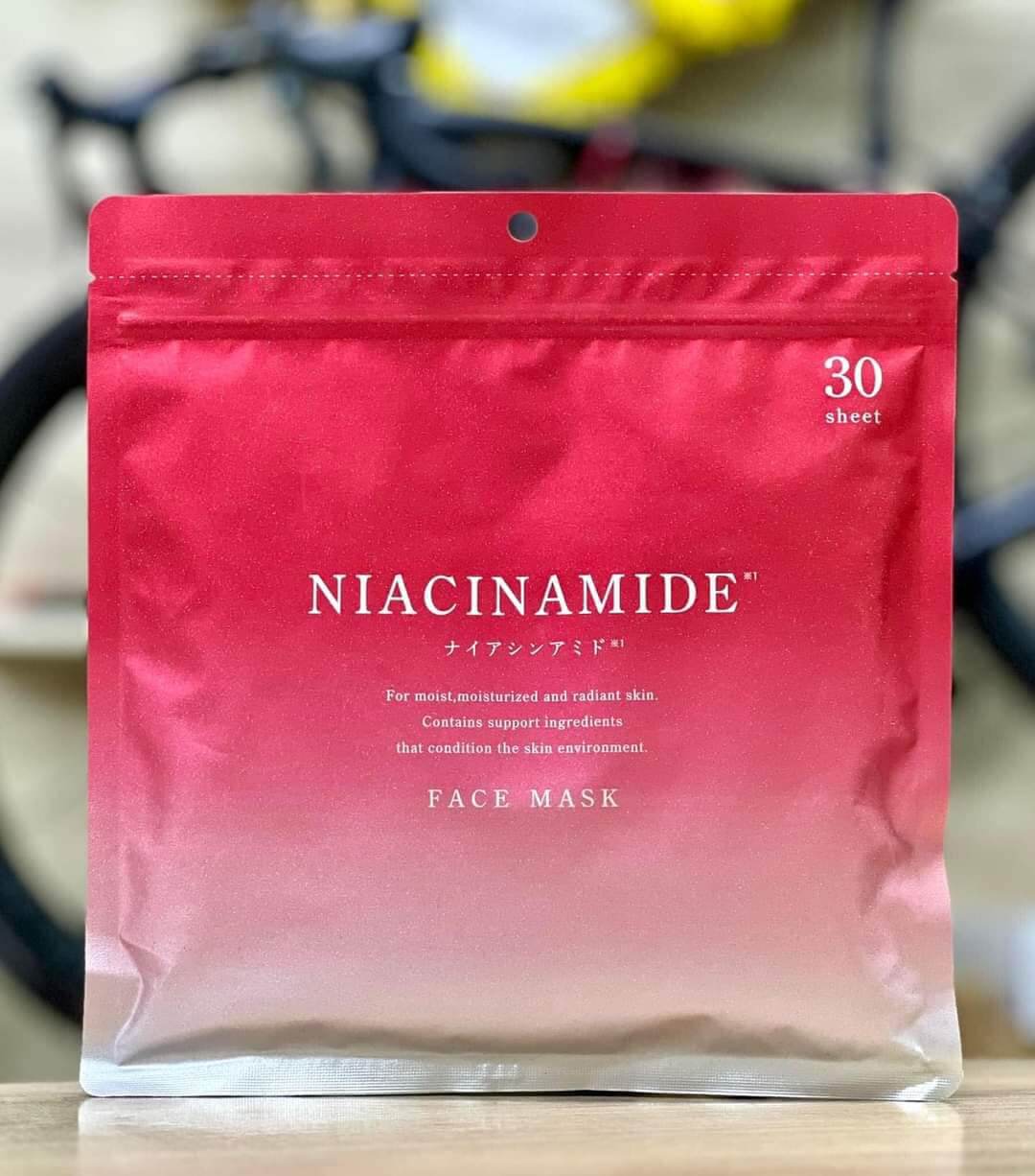 REVIEW Mặt nạ Niacinamide màu đỏ