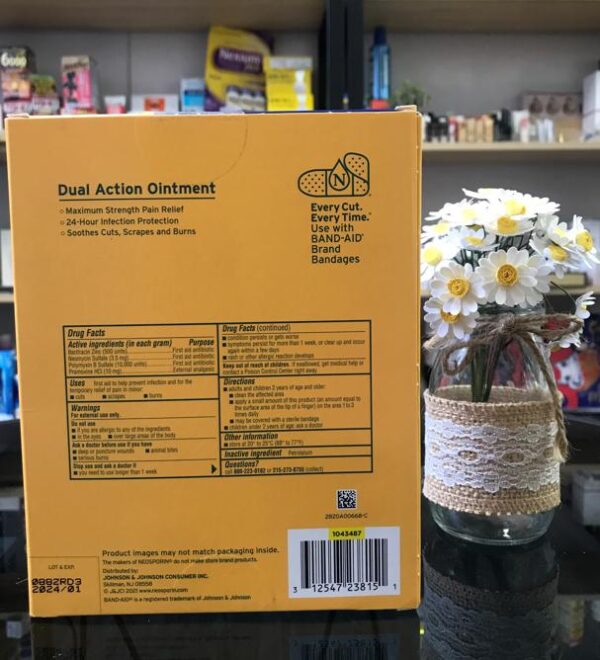 Kem mỡ Neosporin set 3 tuýt hỗ trợ viêm, v...