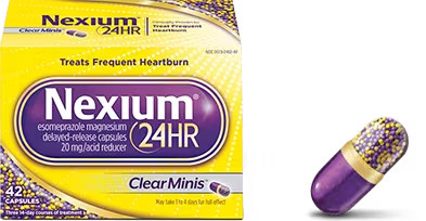 Nexium ClearMinis : Dạng viên nang nhỏ hơn 38% so với thông thường
