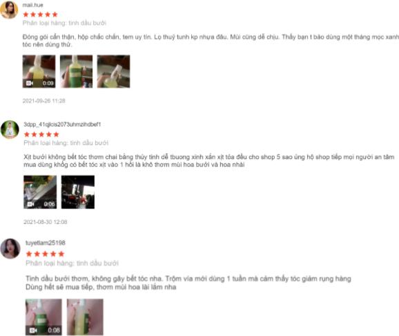 Tinh dầu bưởi Hoàng Cầm REVIEW