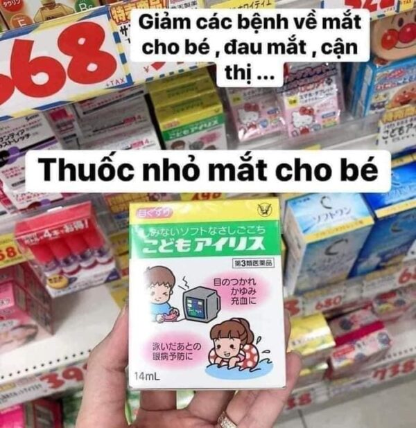 Nhỏ mắt Taisho 14ml cho bé hay tiếp xúc đ...