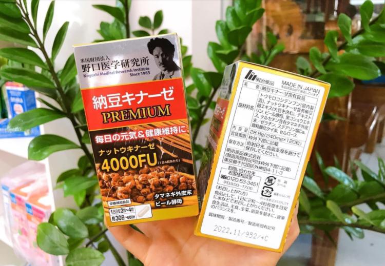 Công dụng Nattokinase 4000 FU Noguchi mẫu cũ