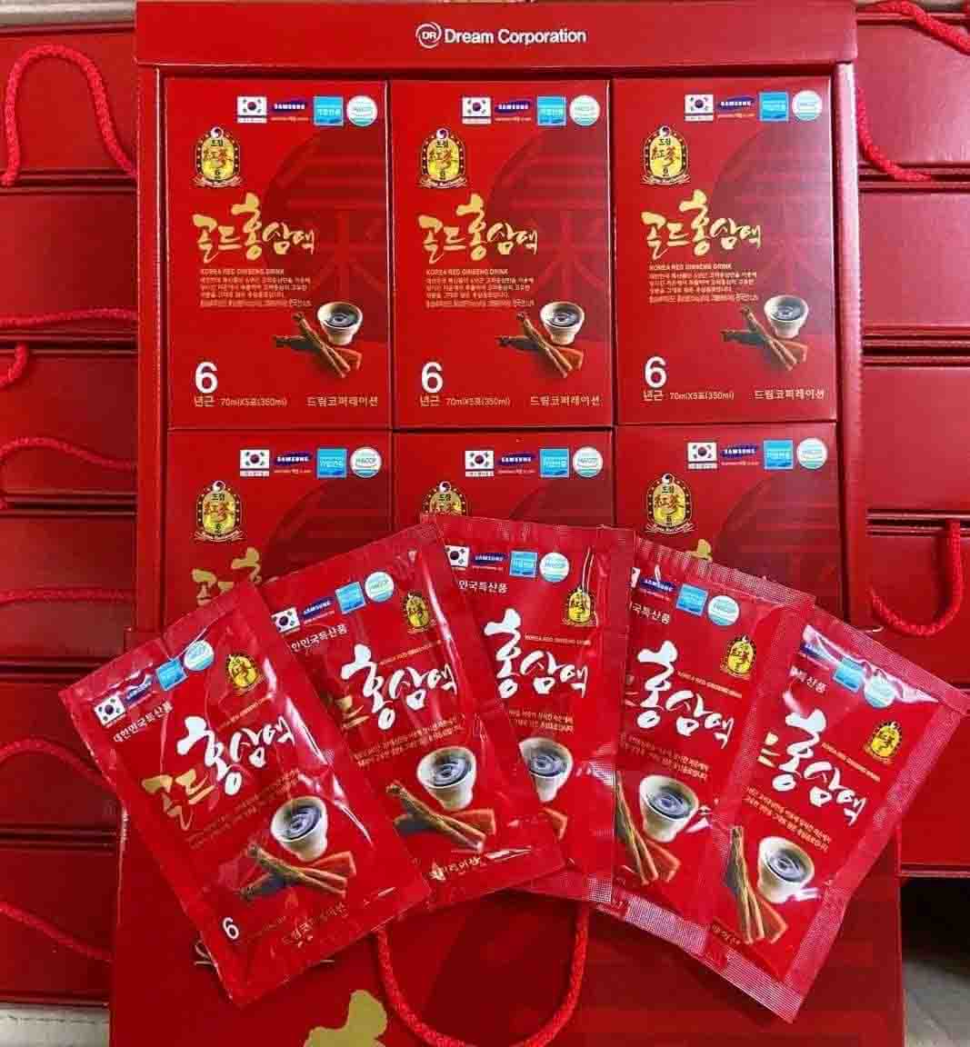 nước hồng sâm hàn quốc dạng gói