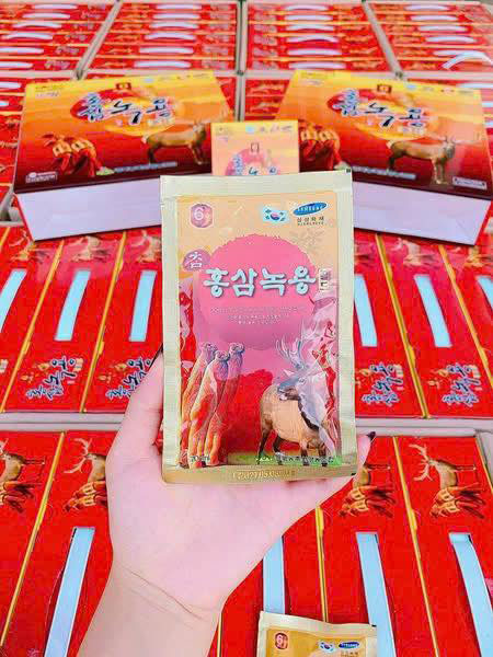 nước hồng sâm nhung hươu hàn quốc