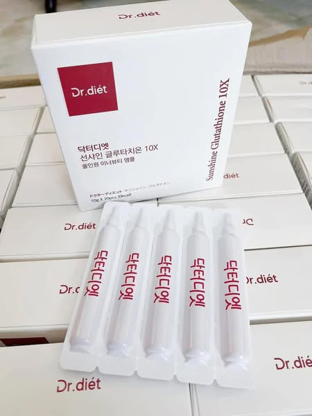 nước uống trắng da dr diet sunshine glutathione