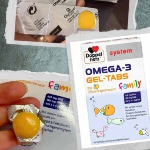 Viên nhai Doppelherz Omega 3 Family Đức chính...