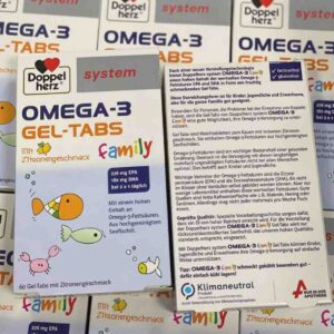 Viên nhai Doppelherz Omega 3 Family Đức chính...