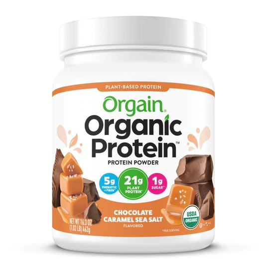 Bột hữu cơ Orgain Chocolate Caramel Sea Salt