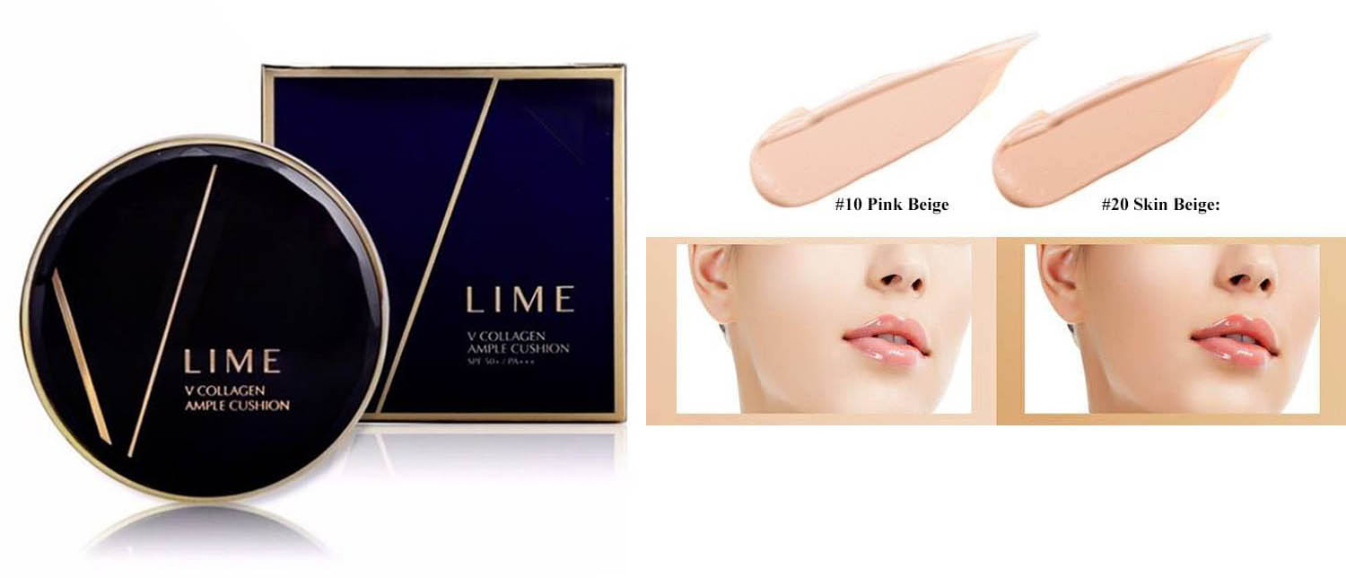 phấn nước lime v collagen ample cushion