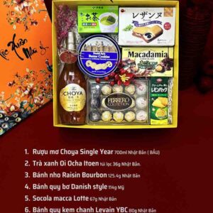 Hộp đựng quà Tết đẹp QTBK49