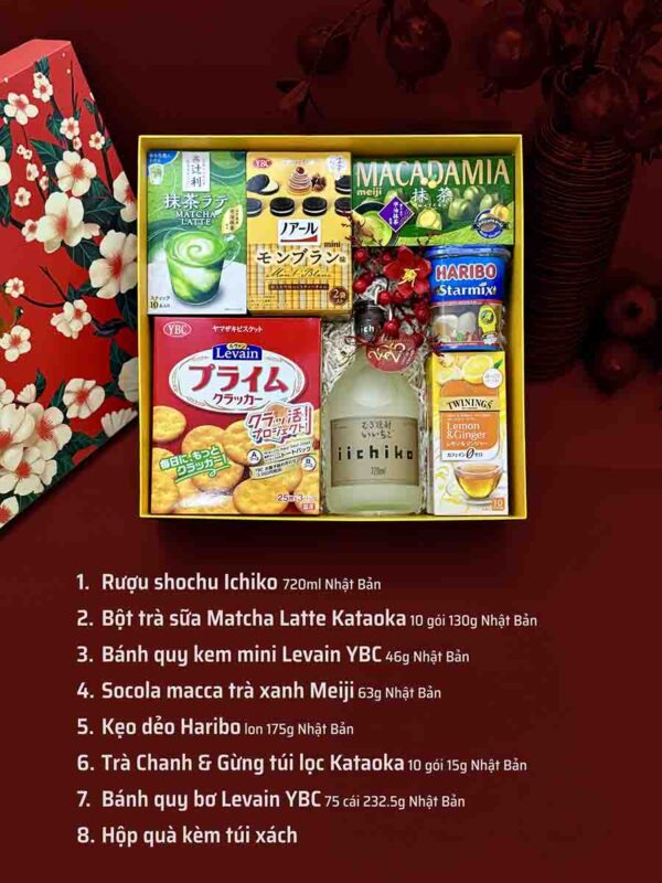 Hộp quà tết có rượu QTBK47