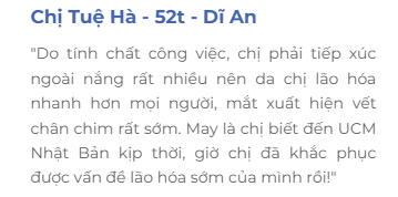 review Kem trẻ hoá UCM