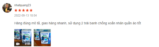 review bóng giặt chống nhăn quần áo của đức