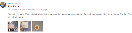 review cushion lime trắng