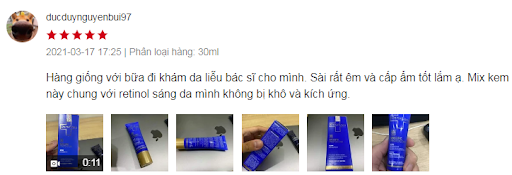 review kem dưỡng ẩm dermeden