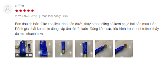 review kem dưỡng phục hồi dermeden