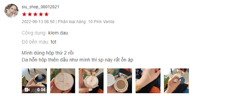 review phấn nước lime trắng