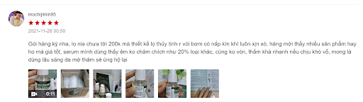 review serum dưỡng trắng b3 20 hàn quốc