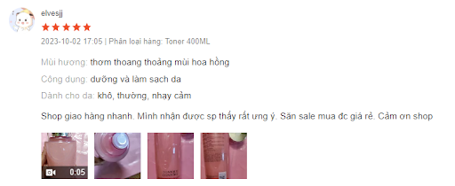 review toner lancome 125ml