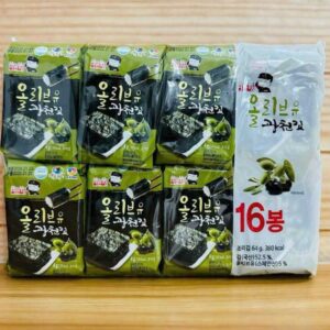 Rong biển ăn liền Olive trà xanh 4gr Hàn Qu...