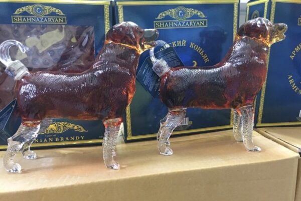 Rượu con chó của Nga Armenian Cognac