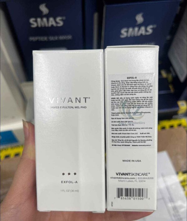 Serum Vivant Exfol A ngừa mụn, sáng da Mỹ 3...