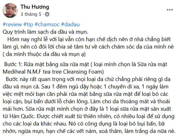 Sữa rửa mặt Mediheal REVIEW