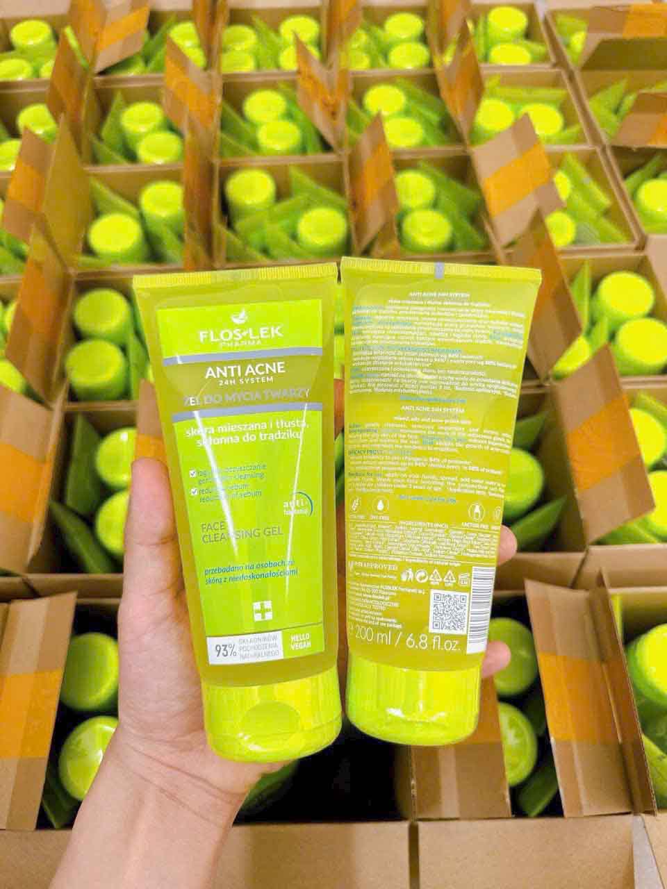 sữa rửa mặt floslek anti acne face cleansing gel