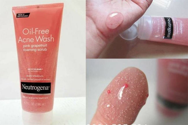 sữa rửa mặt tẩy tế bào chết neutrogena