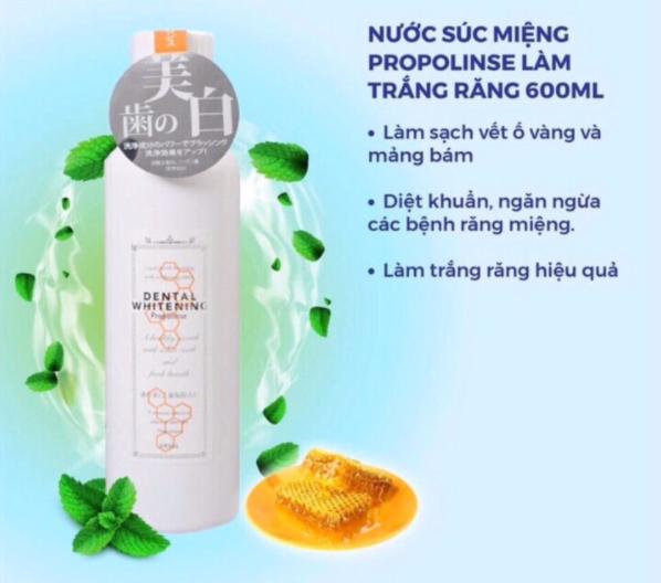 Nước súc miệng Propolinse màu trắng