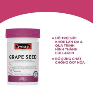 Tinh Chất Hạt Nho Swisse Grape Seed Úc 180 Vi...