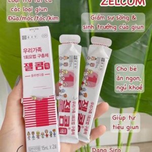 Siro hỗ trợ tẩy giun Hàn Quốc Zelcom cho ...