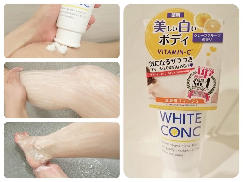 Tẩy da chết white conc làm mềm da, đánh tan hắc tố da, cho làn da trắng hồng tự nhiên đồng thời tái tạo mô tế bào cho làn da mềm mại mịn màng