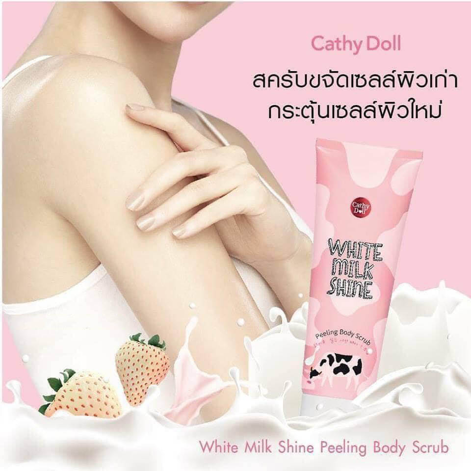 tẩy tế bào chết white milk shine