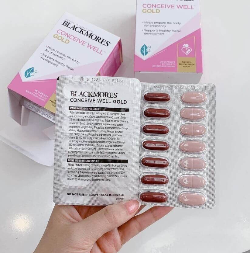 Công dụng của Blackmores Conceive Well Gold