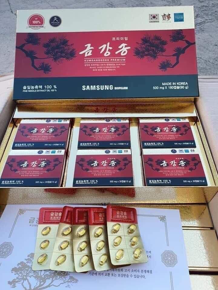 Tinh dầu thông đỏ Samsung Bio Pharm 180 viên có tốt không?