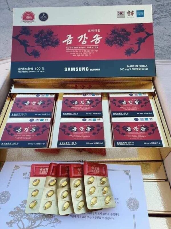 Tinh Dầu Thông Đỏ Samsung Bio Pharm 180 Viê...