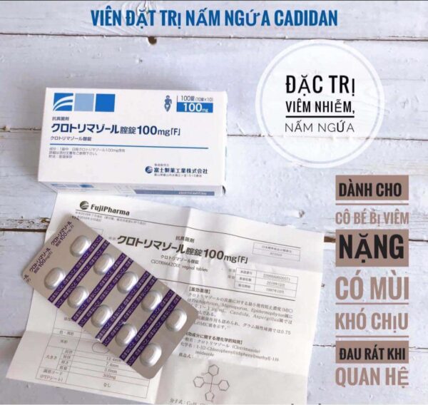 Viên đặt hỗ trợ nấm Candida Nhật Bản...