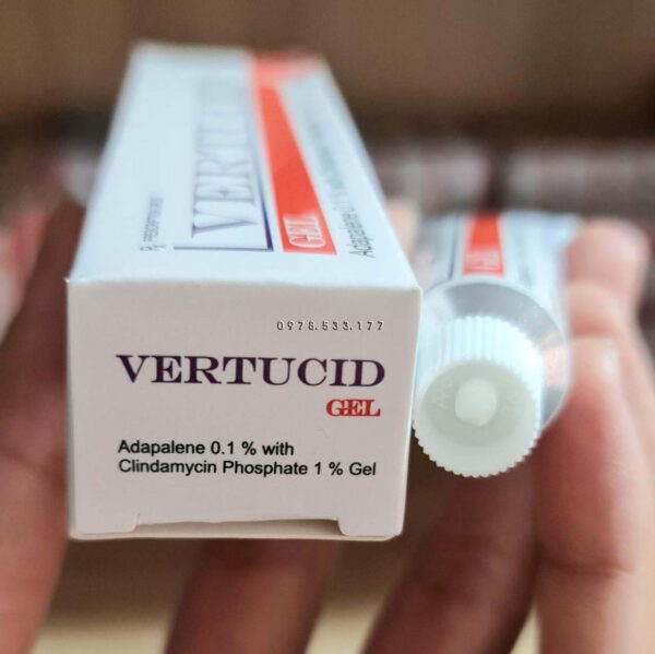 Kem hỗ trợ giảm mụn Vertucid Gel Ấn Độ 15g - Hình ảnh 2