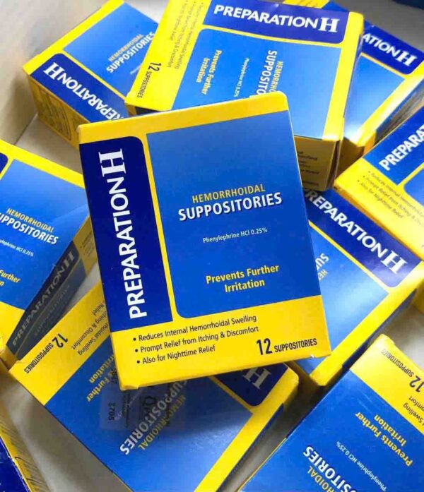 Viên đặt hỗ trợ trĩ Preparation H Hemorrh...